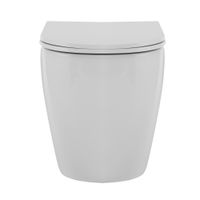 Унитаз ABBER Bequem AC1111T приставной белый, безободковый, смыв торнадо — фото 7, Напольные унитазы