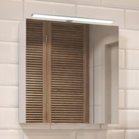 Зеркальный шкаф VIGO Plaza 70 подвесной белый арт-zsh.PLA.70.El — фото 2, Зеркальные шкафы в ванную