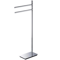 Стойка COLOMBO DESIGN SQUARE B9901 напольная с полотенцедержателем цвет хром — фото 3, Душевые стойки