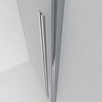 Дверь в нишу Ambassador Intense 110022205IBB (160х200) черный,стекло тонированное,раздвижная,1 место — фото 4, Раздвижные душевые двери