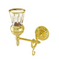 VERSAILLES Стакан настенный, хрусталь декор золото/золото 32632 — фото 1, Стаканы для зубных щеток