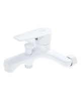 Orange Loop M26-100w смеситель для ванны/душа однорычажный с душевым набором, белый — фото 3, Смеситель для ванны