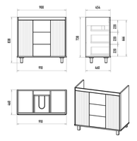 Товар: Тумба под раковину арт-RIS-06090-0842Я - фото 5 Тумба под раковину арт-RIS-06090-0842Я — фото 5, Тумбы под раковину
