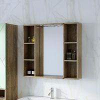 Товар: Шкаф навесной открытый Бриклаер КРИСТАЛЛ 20 см, дуб гранж песочный 4627125417122 - фото 3 Шкаф навесной открытый Бриклаер КРИСТАЛЛ 20 см, дуб гранж песочный 4627125417122 — фото 3, Шкафы для ванной