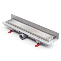 Душевой лоток AZARIO D40 Klasik 650 мм пристенный, боковой слив, пластиковый, рамка и решетка из нержавеющей стали арт-AZ-CH 650 KN2 — фото 4, Трапы для душа