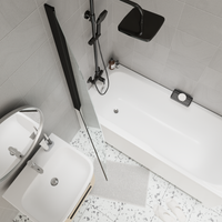 Ограждение VIVA90B N душевое Ceruttispa без поддона (90x90x195) — фото 249, Прямоугольные душевые уголки