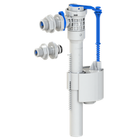 KK-POL 350/ZN3/092-00-T1 Заливной механизм, боковой подвод воды 3/8 и 1/2, штуцер пластик — фото 1, Комплектующие