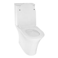 Унитаз напольный Azario FRETTA ROUND 650x340x790 безободковый, в комплекте прямым сиденьем микролифт арт-AZ-7121A — фото 2, Напольные унитазы