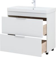 Товар: Тумба с раковиной Aquanet Ирис new 90 напольная 2 ящ. цв.белый глянец 00342094 - фото 11 Тумба с раковиной Aquanet Ирис new 90 напольная 2 ящ. цв.белый глянец 00342094 — фото 11, Тумбы с раковиной