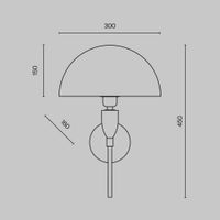 Настенный светильник (бра) Maytoni Z034WL-01BS — фото 3, Бра