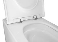 Унитаз подвесной Azario Cascad 525x345x360 безободковый, система смыва "Скрытое Торнадо", в комплекте с быстросъемным сиденьем микролифт (AZ-2303A) арт-AZ-2303-A — фото 5, Подвесные унитазы