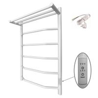 Полотенцесушитель электрический ВИД 6 с полкой 810х500 правый, скр.монтаж, СНШ, белый матовый(RAL 9016), (Ferrum), Маргроид арт-06-8050-1051-9016R — фото 5, Электрические полотенцесушители