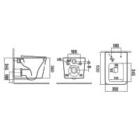 Товар: Унитаз подвесной Azario NOVA 530х350х360 безободковый, с ультра тонким сиденьем микролифт, белый арт-AZ-2216-SP - фото 3 Унитаз подвесной Azario NOVA 530х350х360 безободковый, с ультра тонким сиденьем микролифт, белый арт-AZ-2216-SP — фото 3, Подвесные унитазы
