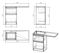 Товар: Тумба напольная "МАРСАЛ-60" под стиральную машину с 2-я ящ. белая (ум. МАРСАЛ-120) 121203 - фото 3 Тумба напольная "МАРСАЛ-60" под стиральную машину с 2-я ящ. белая (ум. МАРСАЛ-120) 121203 — фото 3, Комоды и тумбы для ванной комнаты