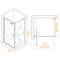 Душевой уголок RGW SV-145 1000x900 703214509-11 — фото 4, Душевые уголки