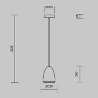 Подвесной светильник Maytoni арт-MOD430PL-01CM — фото 4, Подвесные светильники