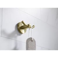 Крючок двойной Timo Saona 13012/17 золото матовое — фото 2, Крючки для полотенец