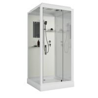 Товар: Душевая кабина Niagara Standart ST100/15Q (100х100х215) квадрат,поддон 15см,распашная,проф.белый,3 места - фото 1 Душевая кабина Niagara Standart ST100/15Q (100х100х215) квадрат,поддон 15см,распашная,проф.белый,3 места — фото 1, Душевые кабины