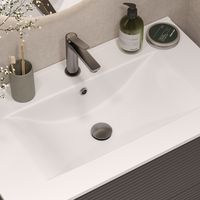 Выпуск для умывальника с переливом, матовый графит, Slide, IDDIS, SLIGM1Wi88 — фото 1, Прочие комплектующие для слива и канализации