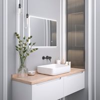 Зеркало с LED-подсветкой SIRIUS (50*70) /AQUA DE MARCO SIR50/70 — фото 10, Зеркала в ванную комнату