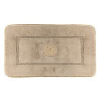 Коврик д/ванной комнаты 60х100 см., вышивка логотип MIGLIORE, капучино, окантовка золото 30782 — фото 1, Коврики для ванной комнаты