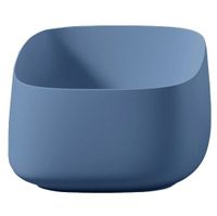 Раковина Artceram Cognac Quadro накладная без отверстий цвет Blue avio арт-COL006 38 00 — фото 1, Раковины накладные