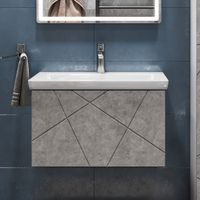 Тумба под раковину VIGO Geometry 60 подвесная бетон (033 бетон) — фото 2, Тумбы под раковину