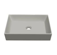 Раковина Scarabeo TEOREMA 2.0 накладная без перелива без отверстий цвет белый матовый арт-5101 41 — фото 1, Раковины накладные