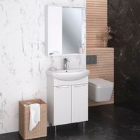 Тумба напольная с умывальником ELEGANSE 60 /хром/ AQUA DE MARCO 5060CELE — фото 5, Тумбы с раковиной