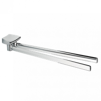 Полотенцедержатель COLOMBO DESIGN LAND B2813 двойной пововоротный цвет хром — фото 3, Полотенцедержатели