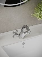 Orange Classic Pro M72-021cr смеситель для раковины двухвентильный, хром — фото 9, Смесители для раковины