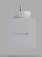 Orange Line тумба с раковиной подвесная 60 см, белый арт-Li-60TuwMDF+B07-420W — фото 4, Тумбы с раковиной