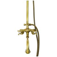 PRESTIGE Душевой настенный гарнитур (см-ль д/ванны/колонна ARCO/верхн.душ/шланг/ручной душ), бронза арт-32789 — фото 3, Душевые стойки