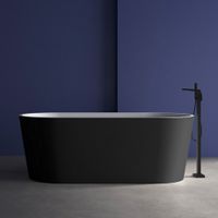 Акриловая ванна ABBER AB9209MB черная матовая — фото 1, Акриловые ванны