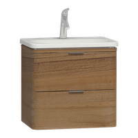 Nest Тумба с раковиной c 2мя ящиками 60 см с LED подсветкой цвет дерево VITRA арт-56144 — фото 1, Тумбы с раковиной