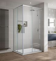 Душевой уголок Slim-U VSS-2SU8010CL, 1000*800, хром, стекло прозрачное — фото 3, Прямоугольные душевые уголки