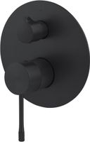 Смеситель для душа Allen Brau Priority 4.0 5.31C11-31 (с внутренней частью, 2 выхода) черный матовый — фото 1, Смеситель для душа