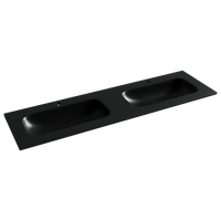 Товар: Раковина накладная мебельная Grace прямоугольная 1610x457x137 с двумя чашами и отверстиями под смеситель цвет черный матовый арт-CN7023MB - фото 1 Раковина накладная мебельная Grace прямоугольная 1610x457x137 с двумя чашами и отверстиями под смеситель цвет черный матовый арт-CN7023MB — фото 1, Раковины накладные