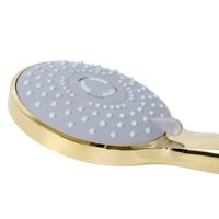 GRAZIA Ручной душ, 3-х позиционный, антикальций, пластик, золото 32310 — фото 3, Лейки для душа