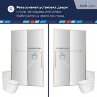Душевая дверь RGW SV-12 150x195, профиль хром, стекло прозрачное/6 мм, арт-32321215-11 — фото 7, Раздвижные душевые двери