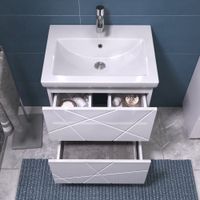 Товар: Тумба под раковину VIGO Geometry 60 напольная белый арт-015 - фото 4 Тумба под раковину VIGO Geometry 60 напольная белый арт-015 — фото 4, Тумбы под раковину