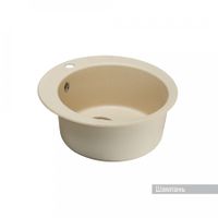 Товар: Мойка для кухни Иверия 480x480x190 мм,круглая, шампань 1A711032IV290 - фото 2 Мойка для кухни Иверия 480x480x190 мм,круглая, шампань 1A711032IV290 — фото 2, Кухонные мойки