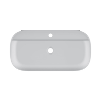 Раковина Scarabeo GLAM накладная без перелива с одним отверстием цвет белый арт-1801 — фото 1, Раковины накладные