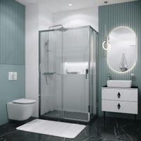 Боковая стенка Grossman Style 200.K33.05.100.10.02 (100х195) хром,стекло шиншилла, 1 место — фото 2, Боковые стенки