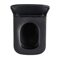 Унитаз подвесной Lemark Florex, безободковый, с сиденьем микролифт,  черный, арт-9612002 — фото 15, Подвесные унитазы