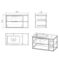 Товар: Тумба подвесная "ЛОФТ-90 см" с 2-я ящ. веллингтон/металл черный (ум.Модуль-90 крыло справа) арт-1090012 - фото 4 Тумба подвесная "ЛОФТ-90 см" с 2-я ящ. веллингтон/металл черный (ум.Модуль-90 крыло справа) арт-1090012 — фото 4, Тумбы под раковину