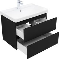 Тумба под раковину Aquanet Вега 2.0 70 черный 00337954 — фото 2, Тумбы под раковину