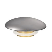 Накладка на слив для раковины ABBER AC0014MS серебряная матовая, керамика — фото 2, Комплектующие для душевого оборудования