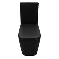 Унитаз-компакт Azario Black King 370х640х810 безободковый, с быстросъемным сиденьем микролифт, черный матовый (AZ-8303D) арт-AZ-8303-D — фото 3, Напольные унитазы