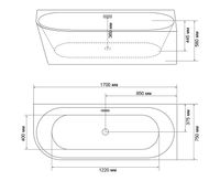 Товар: Ванна пристенная Grossman Cristal GR-2204R (75х170х58) 1 место - фото 5 Ванна пристенная Grossman Cristal GR-2204R (75х170х58) 1 место — фото 5, Акриловые ванны